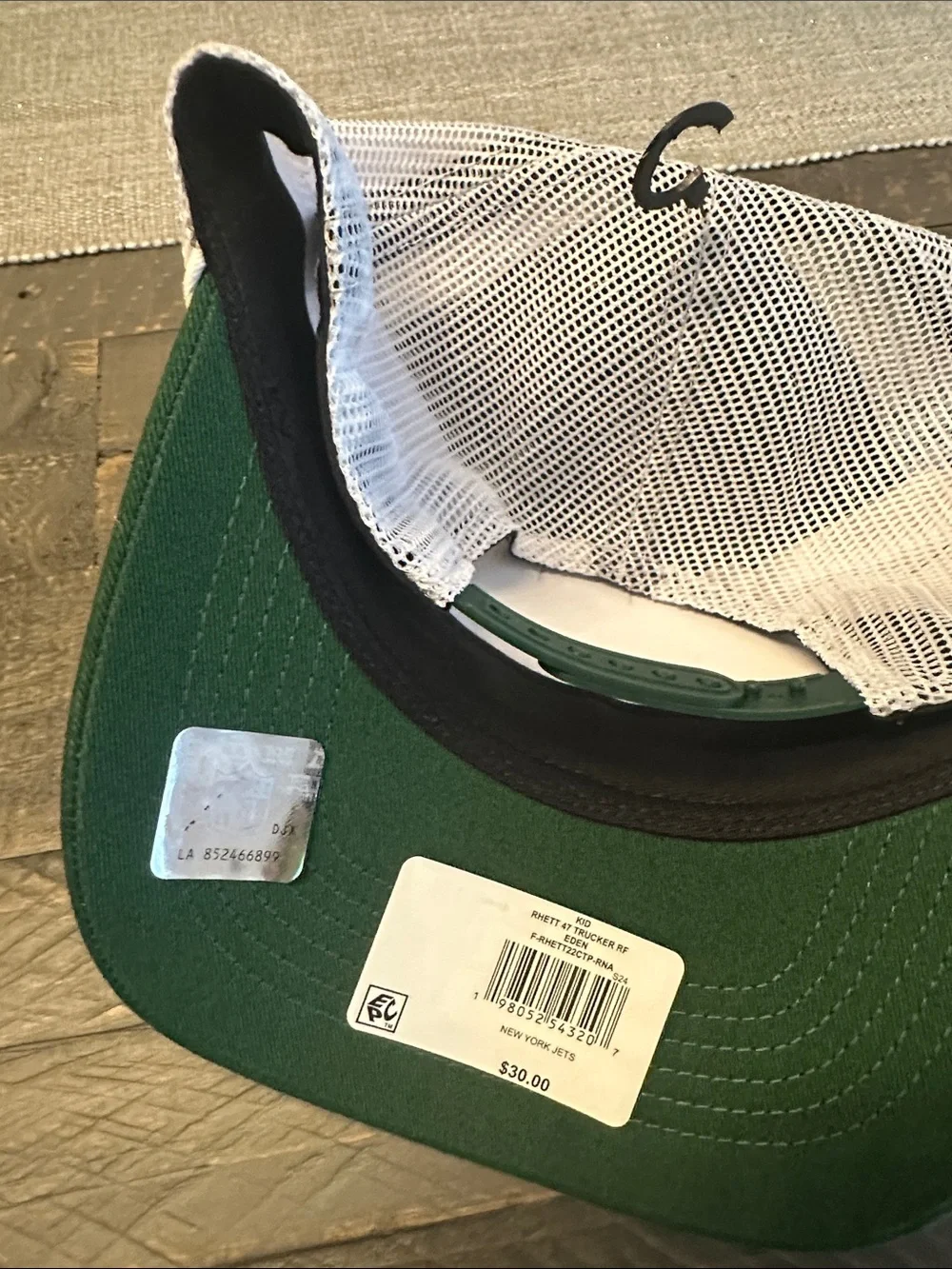 47 Kids New York Jets Green and White Trucker Hat